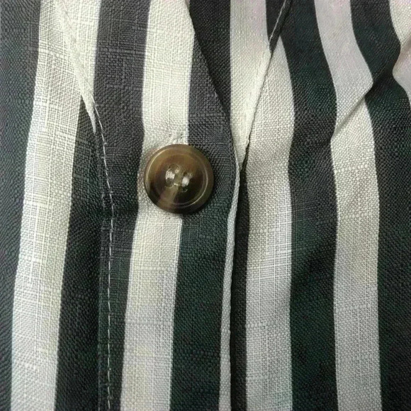 Zeagoo Button Down V Neck Tie Knot Cotton Long Sleeve Casual Blouse Size Medium - Picture 15 of 16